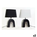 Lampa stołowa DKD Home Decor Ceramika Czarny Poliester (20 x 20 x 31 cm) (2 pcs)