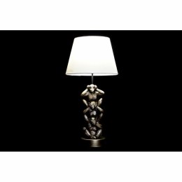 Lampa stołowa DKD Home Decor Złoty Biały Kolonialny 220 V 50 W Małpa (30 x 30 x 61 cm)