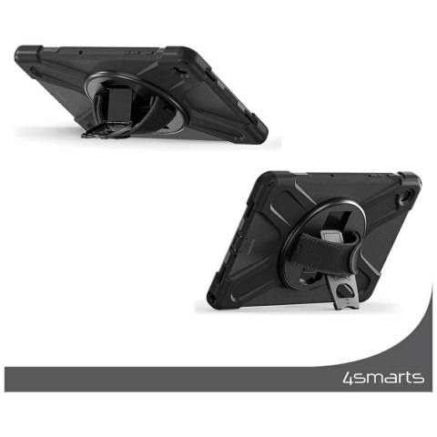 Pancerne etui z uchwytem 4smarts Rugged Case Grip do Samsung Galaxy Tab S10 Lite / S10 FE / S9 FE / S9 / S8 / S7 czarny