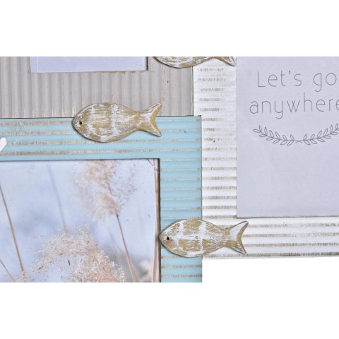 Ramka na Zdjęcia DKD Home Decor Beach 51 x 2 x 40,5 cm Drewno Marynarz
