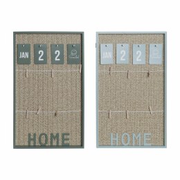 Ramka na Zdjęcia z Klamerkami DKD Home Decor Aluminium polipropylen Drewno MDF 30 x 3 x 50 cm (2 Sztuk)