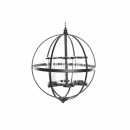 Świeczniki DKD Home Decor Czarny Metal Szkło 60 x 60 x 73 cm