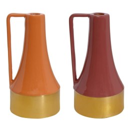 Świeczniki DKD Home Decor Metal Lakierowany (11 x 11 x 20 cm) (2 Sztuk)