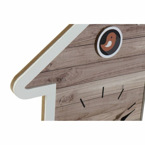 Zegar Ścienny DKD Home Decor 32 x 5 x 56 cm Naturalny Biały Plastikowy Dom Drewno MDF (2 Sztuk)
