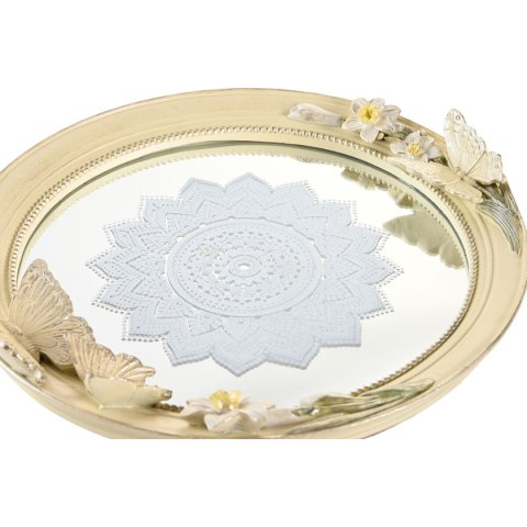 Dekoracja na Stół DKD Home Decor Beżowy Żywica Lustro 24 x 22,6 x 18 cm
