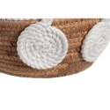 Dekoracja na Stół DKD Home Decor Biały Naturalny Sznurek Naturalne Włókno 29 x 29 x 14 cm 30 x 30 x 14 cm 32 x 32 x 14 cm