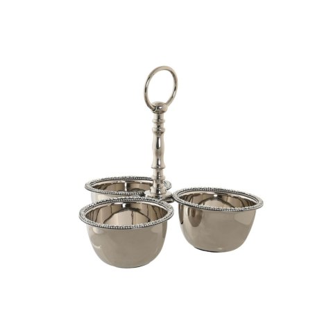 Dekoracja na Stół DKD Home Decor Srebrzysty Akryl Aluminium 24 x 24 x 18 cm