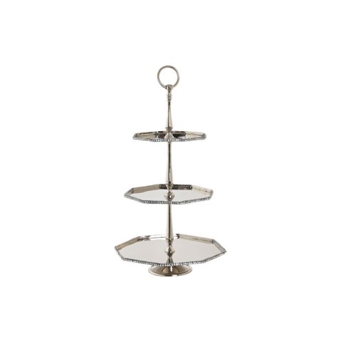 Dekoracja na Stół DKD Home Decor Srebrzysty Aluminium 28 x 28 x 47 cm