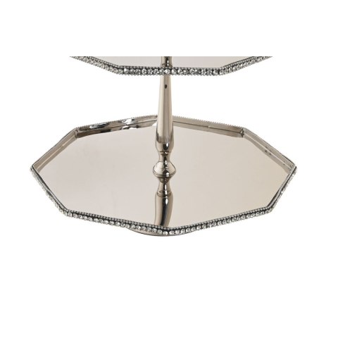 Dekoracja na Stół DKD Home Decor Srebrzysty Aluminium 28 x 28 x 47 cm