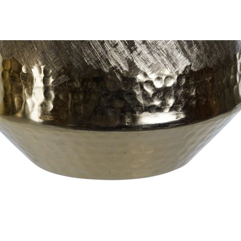 Dekoracja na Stół DKD Home Decor Złoty Srebrzysty Aluminium 19 x 19 x 20 cm (2 Sztuk)