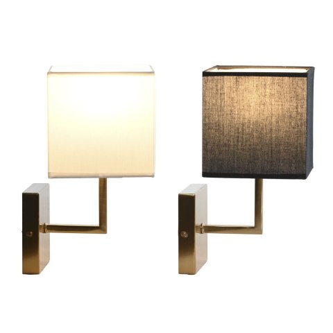 Kinkiet Ścienny DKD Home Decor Biały Czarny Złoty 50 W 220 V 15 x 19 x 27 cm 15 x 19 x 30 cm (2 Sztuk)
