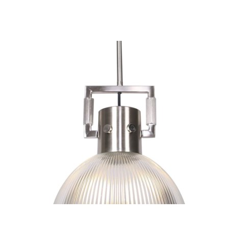 Lampa Sufitowa DKD Home Decor Czarny Srebrzysty Metal Szkło 25,4 x 25,4 x 35,5 cm (2 Sztuk)