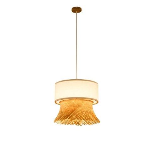 Lampa Sufitowa DKD Home Decor Poliester Bambus (40 x 40 x 39 cm)