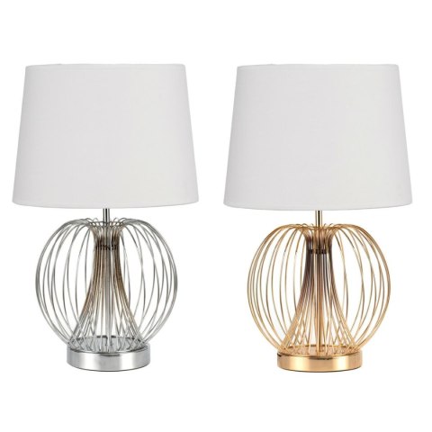 Lampa stołowa DKD Home Decor 32.5 x 32.5 x 52 cm Metal Biały 220 V 50 W (2 Sztuk)