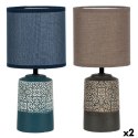 Lampa stołowa DKD Home Decor Ceramika Kamionka 50 W (15 x 15 x 32 cm) (2 Sztuk)