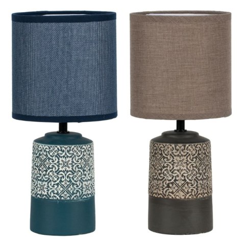 Lampa stołowa DKD Home Decor Ceramika Kamionka 50 W (15 x 15 x 32 cm) (2 Sztuk)