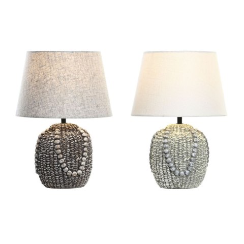 Lampa stołowa DKD Home Decor Czarny Materiał Poliester Kolor Zielony Kamionka 220 V 50 W (24 x 24 x 34 cm) (2 Sztuk)