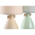 Lampa stołowa DKD Home Decor Materiał Poliester Kolor Zielony Krem Kamionka 220 V 40 W (2 Sztuk) (16 x 16 x 27 cm)