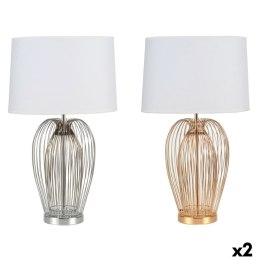 Lampa stołowa DKD Home Decor Metal Biały 220 V 35 x 35 x 63 cm 50 W (2 Sztuk)