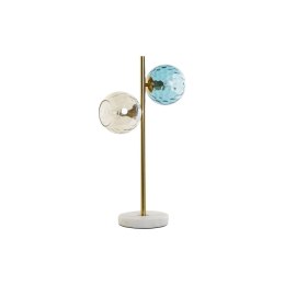 Lampa stołowa DKD Home Decor Wielokolorowy Złoty Szkło Melamina 40 W 220 V 32 x 32 x 58 cm
