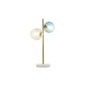 Lampa stołowa DKD Home Decor Wielokolorowy Złoty Szkło Melamina 40 W 220 V 32 x 32 x 58 cm