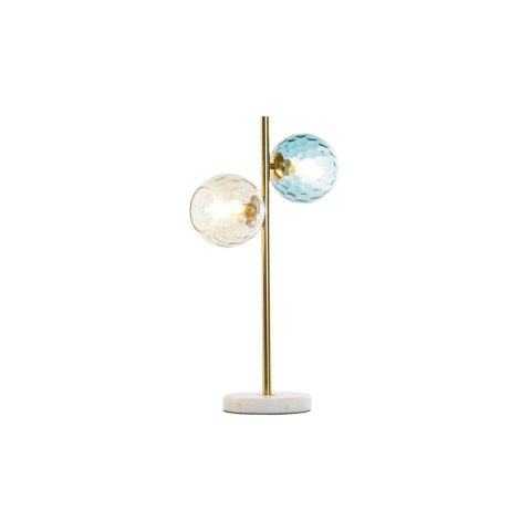Lampa stołowa DKD Home Decor Wielokolorowy Złoty Szkło Melamina 40 W 220 V 32 x 32 x 58 cm