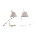 Lampa stołowa DKD Home Decor Złoty Metal Płótno Biały 50 W Nowoczesny (25 x 31 x 57 cm) (2 Sztuk)
