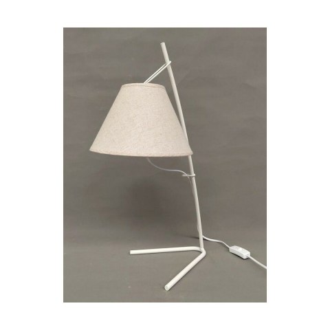 Lampa stołowa DKD Home Decor Złoty Metal Płótno Biały 50 W Nowoczesny (25 x 31 x 57 cm) (2 Sztuk)