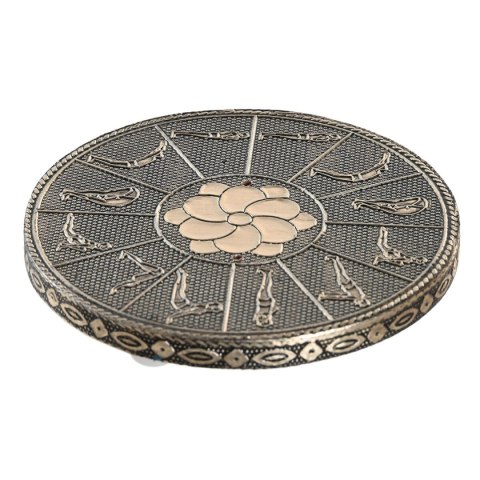 Palnik olejków eterycznych DKD Home Decor Drewno Aluminium Indianin 10 x 10 x 1 cm Kadzidełko