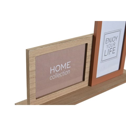 Ramka na Zdjęcia DKD Home Decor 30 x 5 x 19 cm Kwiat Twarz Ceramika Żywica Wielokolorowy Drewno MDF Miejska (2 Sztuk)