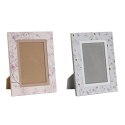 Ramka na Zdjęcia DKD Home Decor Niebieski Biały Szary Wielbłądzi Jasnoróżowy PVC Aluminium (2 Sztuk)