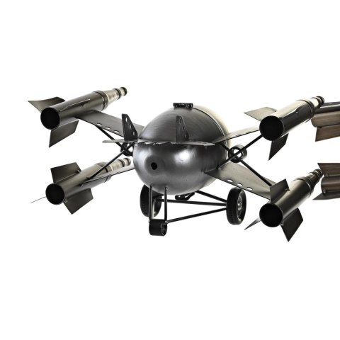 Stolné hodiny DKD Home Decor Złoty Srebrzysty Statek kosmiczny Loft (2 Sztuk)