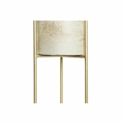 Świeczniki DKD Home Decor Wykończenie antyczne Szkło Metal (13 x 13 x 41 cm)