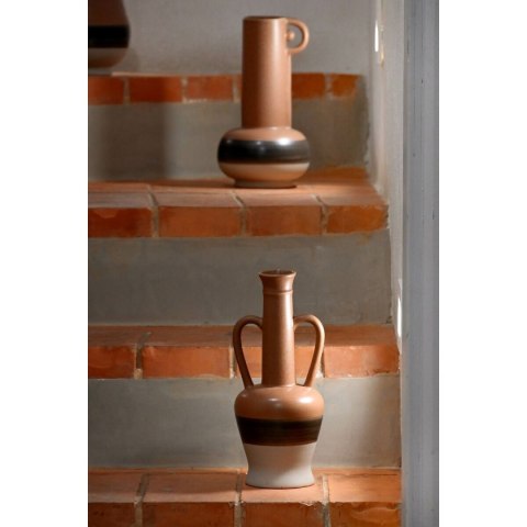 Wazon DKD Home Decor Biały Szary Terakota Porcelana 12,7 x 12,5 x 30 cm (3 Sztuk)