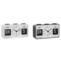 Zegarek z Budzikiem DKD Home Decor Biały Czarny PVC 17 x 5 x 9 cm (2 Sztuk)