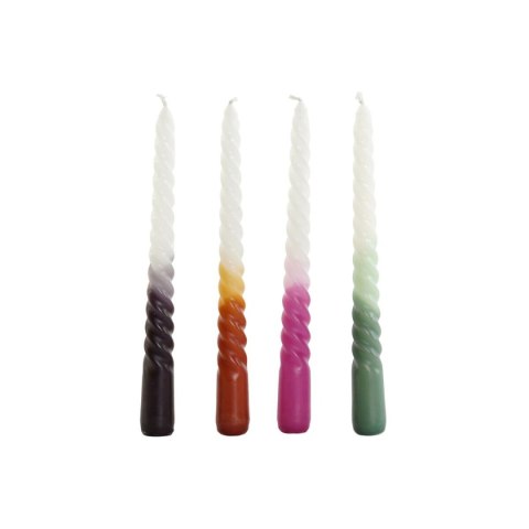 Zestaw świec DKD Home Decor Dwuowy 2 x 2 x 25 cm 2 x 2 x 20 cm 4 Części (4 Sztuk)