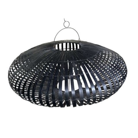 Abażur do Lamp Home ESPRIT Czarny Bambus 80 x 80 x 30 cm