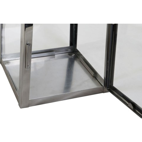 Lampa DKD Home Decor Brązowy Srebrzysty Skórzany Szkło Stal Chromowanie 20 x 20 x 40 cm