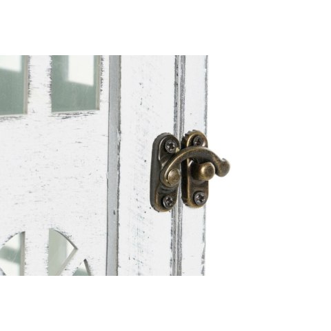 Lampa DKD Home Decor Wykończenie antyczne Biały Szary Drewno Szkło 19 x 19 x 42 cm