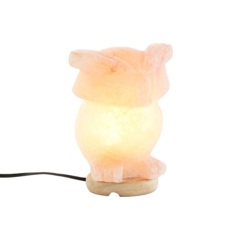 Lampa stołowa DKD Home Decor Różowy Sól Drewno akacjowe 15 W 220 V 14 x 14 x 18 cm