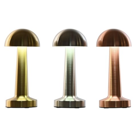Lampa stołowa Home ESPRIT Miedź Złoty Srebrzysty Metal Żelazo 9 x 9 x 21 cm (3 Sztuk)