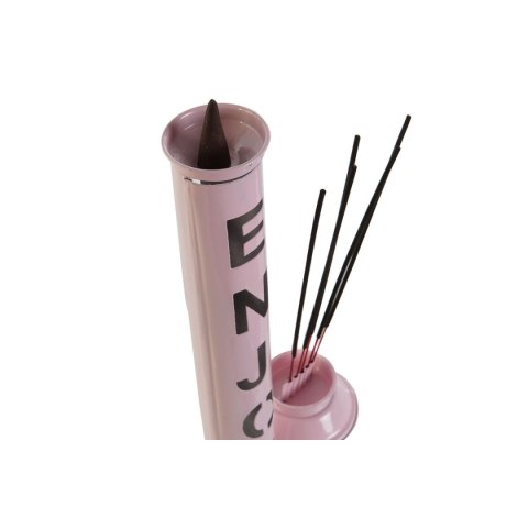 Palnik olejków eterycznych DKD Home Decor Relax Metal Miejska 8 x 8 x 32 cm Kadzidełko (6 Sztuk)