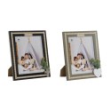 Ramka na Zdjęcia Home ESPRIT Czarny Kolor Zielony Naturalny Szkło Drewno MDF Skandynawski 26,5 x 2 x 31,5 cm (2 Sztuk)