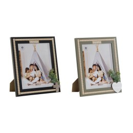 Ramka na Zdjęcia Home ESPRIT Czarny Kolor Zielony Naturalny Szkło Drewno MDF Skandynawski 26,5 x 2 x 31,5 cm (2 Sztuk)