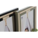 Ramka na Zdjęcia Home ESPRIT Czarny Kolor Zielony Naturalny Szkło Drewno MDF Skandynawski 26,5 x 2 x 31,5 cm (2 Sztuk)