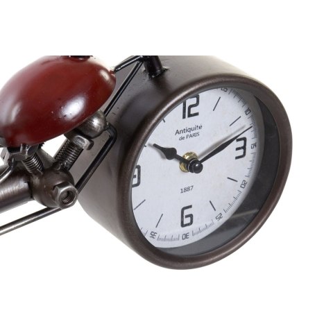 Stolné hodiny Home ESPRIT Czerwony Motocykl Vintage