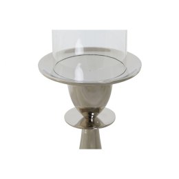 Świeczniki DKD Home Decor Srebrzysty Aluminium Szkło 14 x 14 x 38 cm