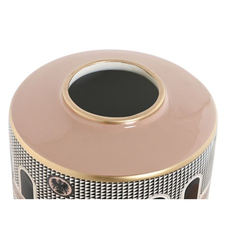 Szkatułka Home ESPRIT Biały Złoty Brzoskwinia Porcelana 20 x 20 x 25 cm