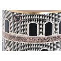 Szkatułka Home ESPRIT Biały Złoty Brzoskwinia Porcelana 20 x 20 x 25 cm