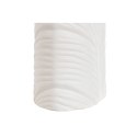 Wazon Home ESPRIT Biały Kamionka Tropikalny Liść roślin 21 x 10 x 50 cm